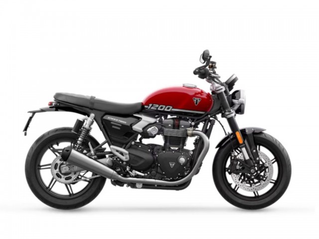 New 2025 Triumph Speed Twin 1200 Crystal White/Sapphire