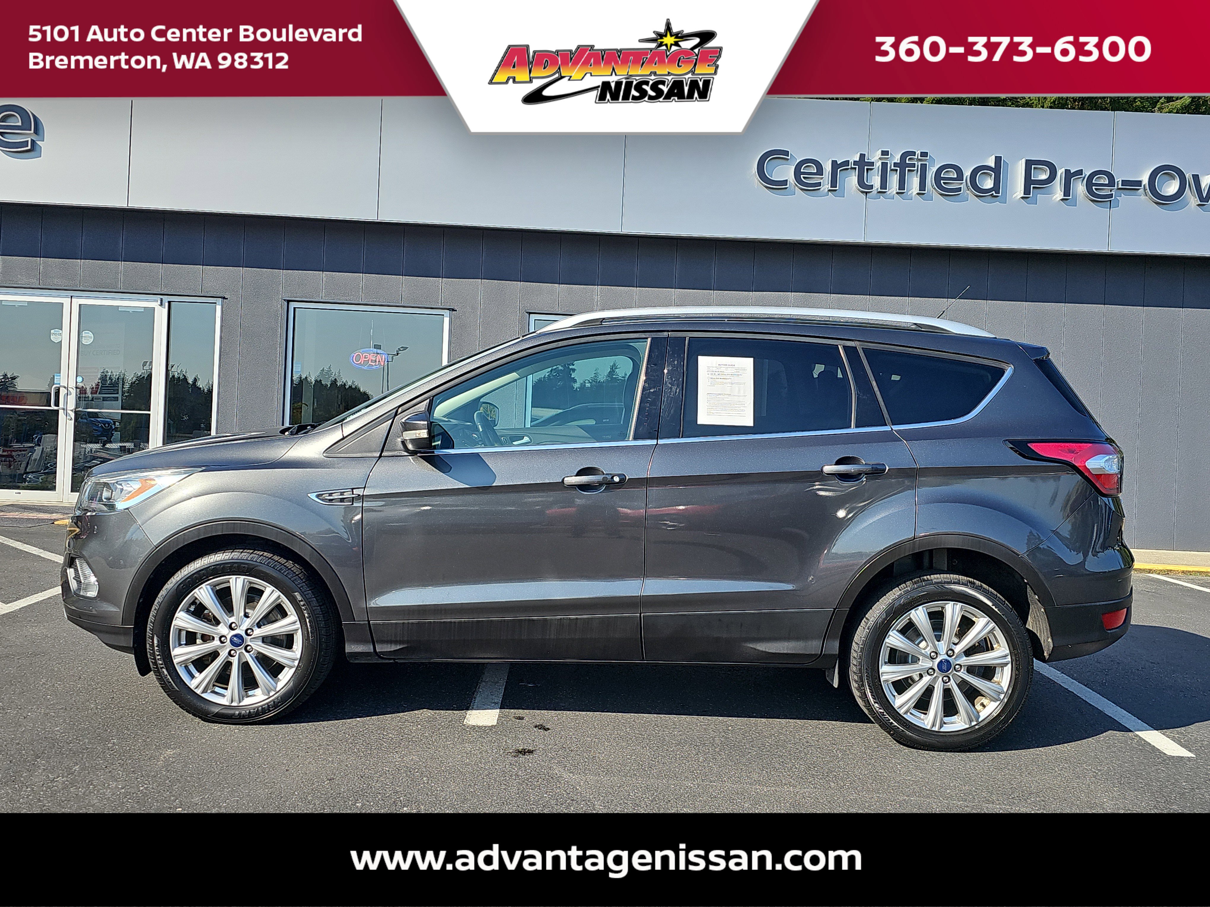 Used 2017 Ford Escape Titanium with VIN 1FMCU9J91HUD66679 for sale in Bremerton, WA