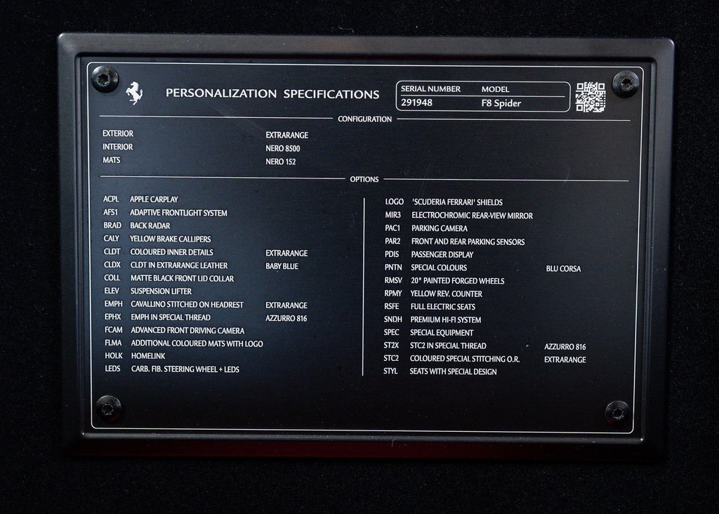2023 Ferrari F8 Spider Base photo 23