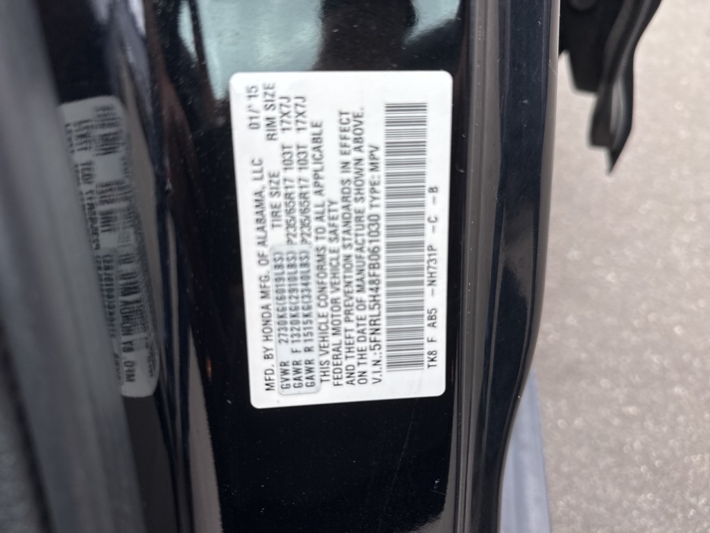 2015 Honda Odyssey EX photo 5