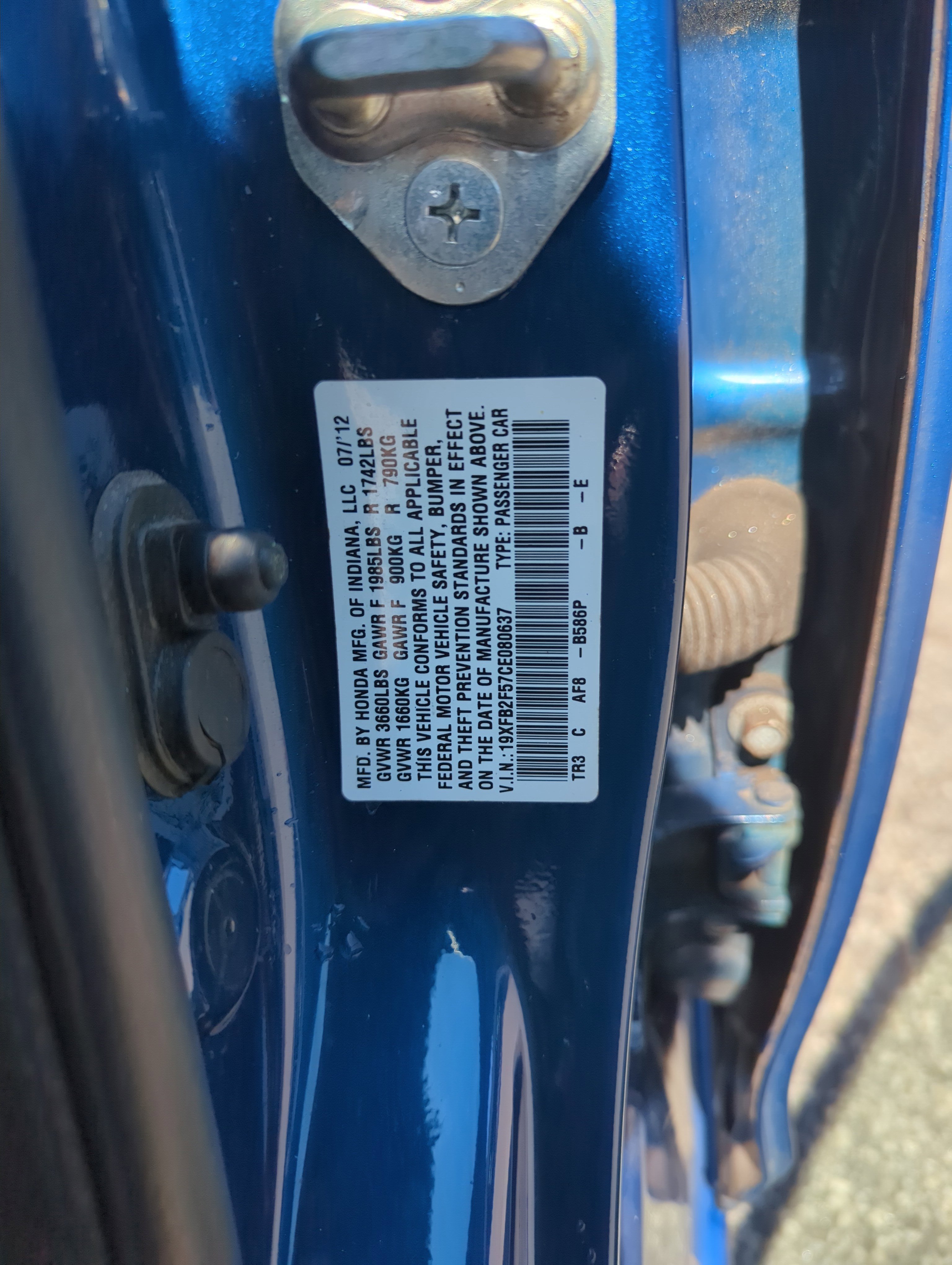 2012 Honda Civic LX photo 21