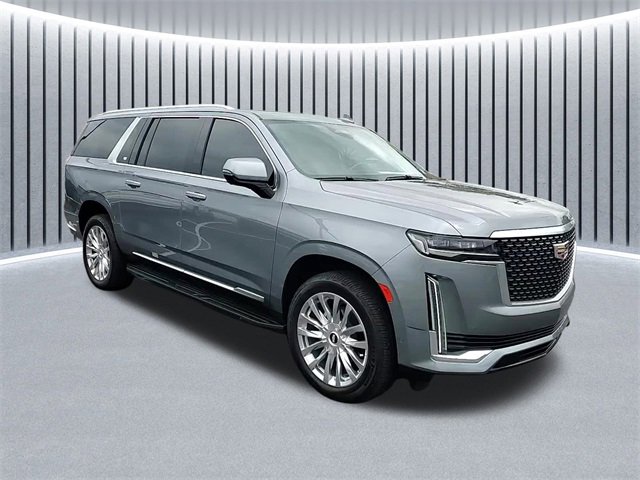 Used 2021 Satin Steel Metallic Cadillac Premium Luxury image 1