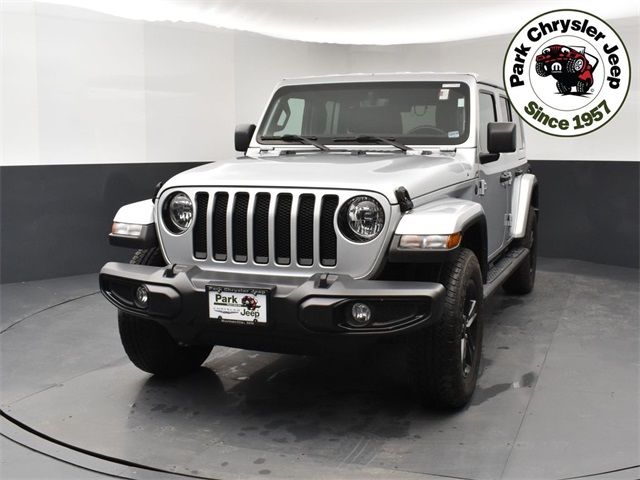 Used 2022 Jeep Wrangler Unlimited Sahara Altitude with VIN 1C4HJXEG3NW266101 for sale in Burnsville, Minnesota