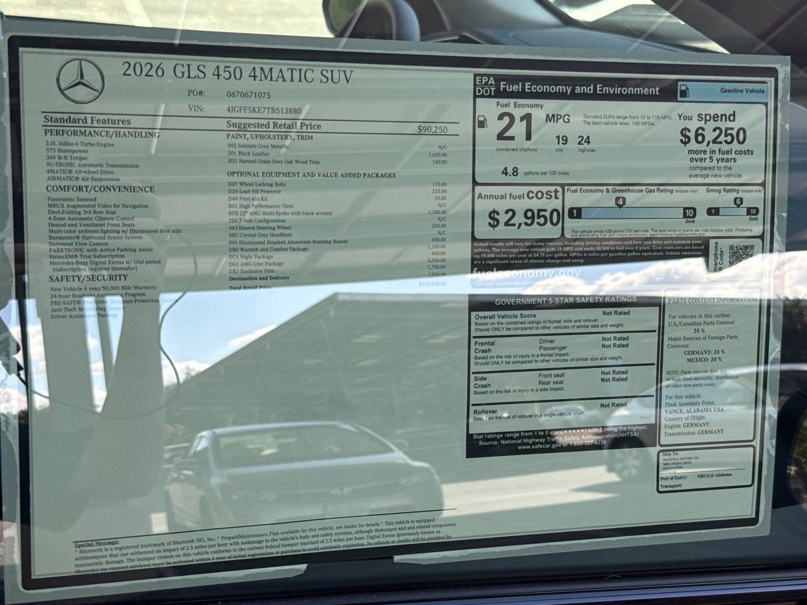 2026 Mercedes Benz GLS 450 4MATIC photo 24