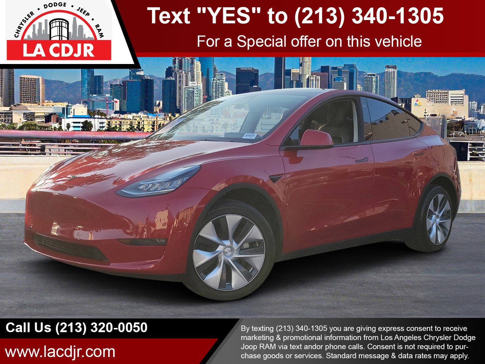 Used 2022 Red Multi-Coat Tesla Long Range image 1