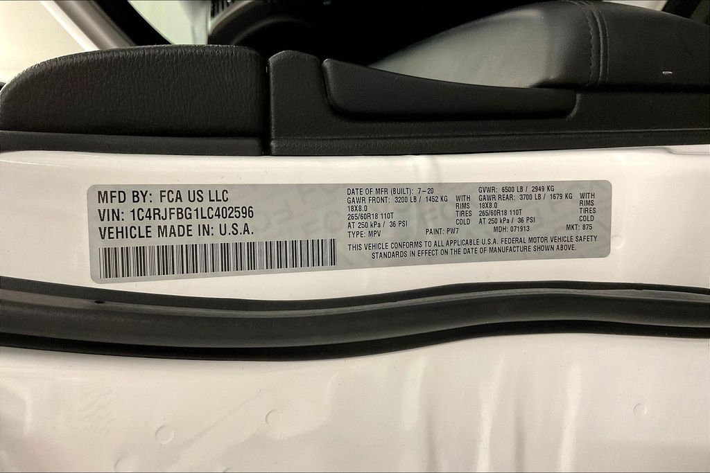 2020 Jeep Grand Cherokee Limited photo 33
