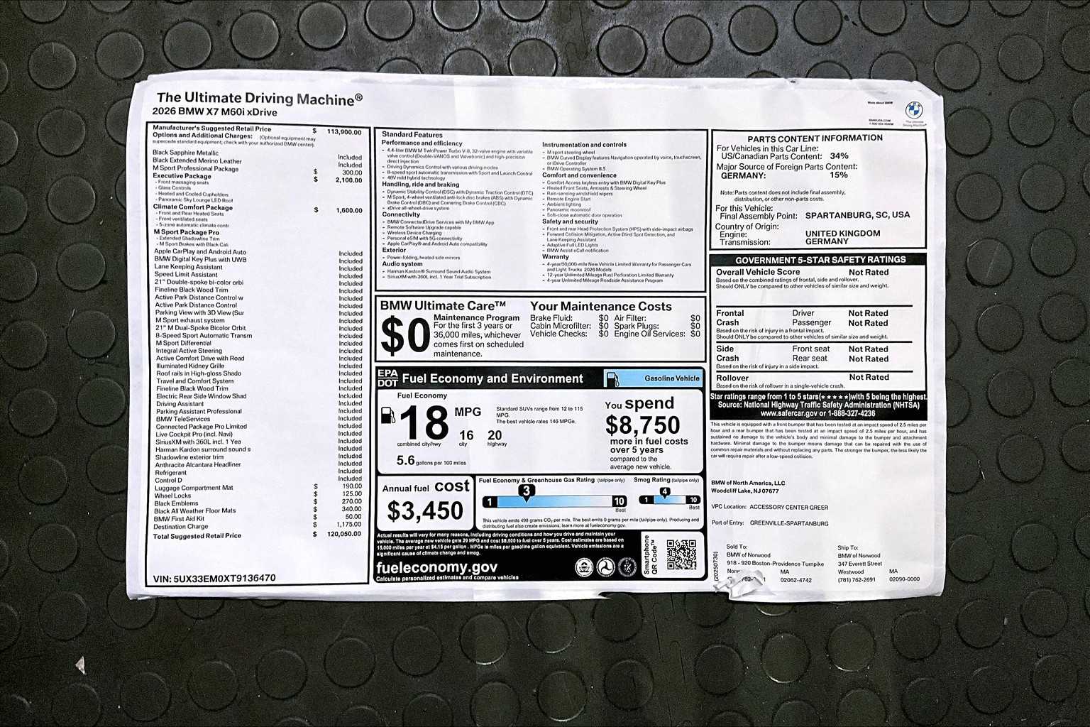 2026 Bmw X7 M60i photo 18