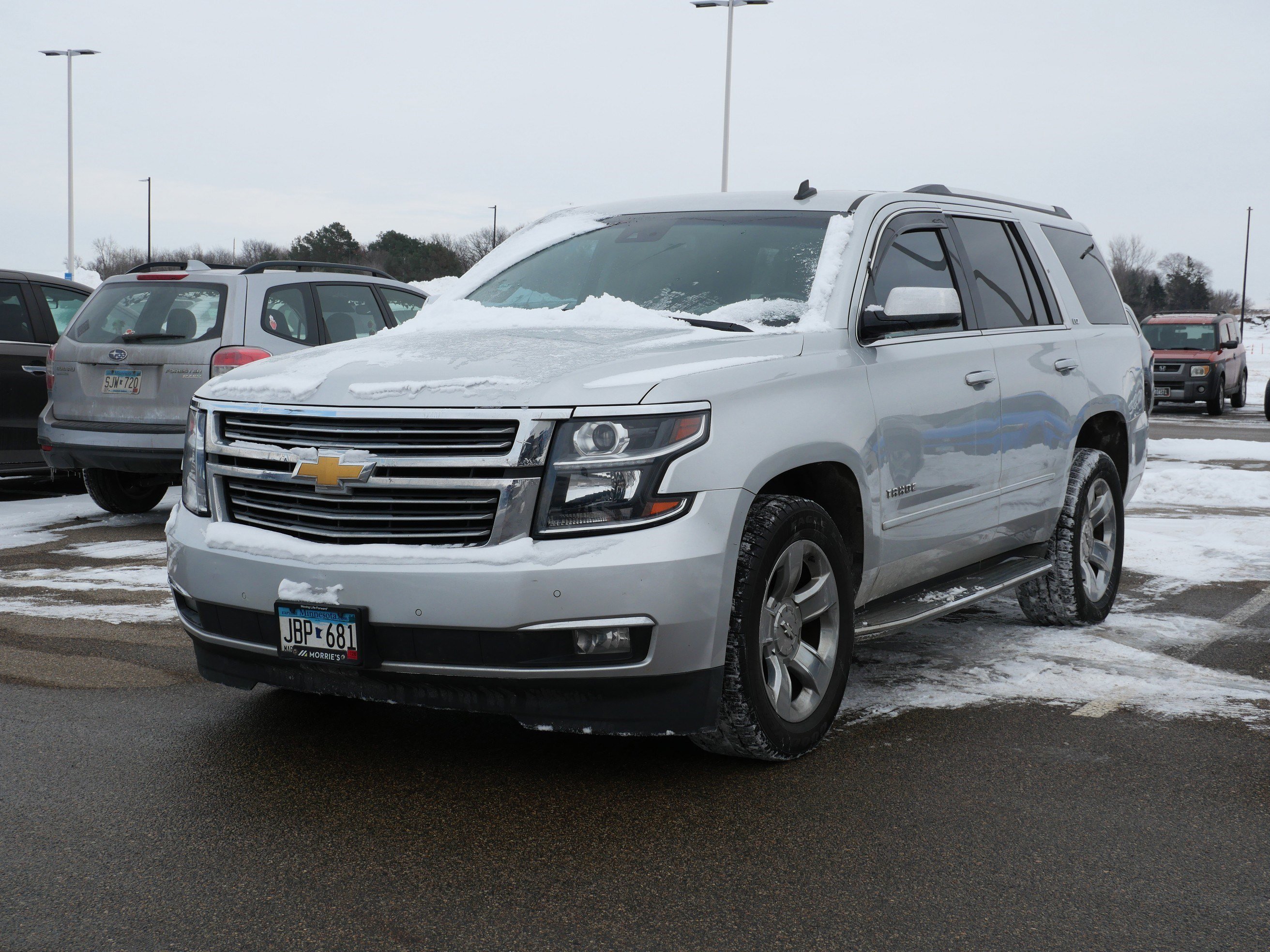 Used 2015 Chevrolet Tahoe LTZ with VIN 1GNSKCKC2FR164003 for sale in Waite Park, Minnesota