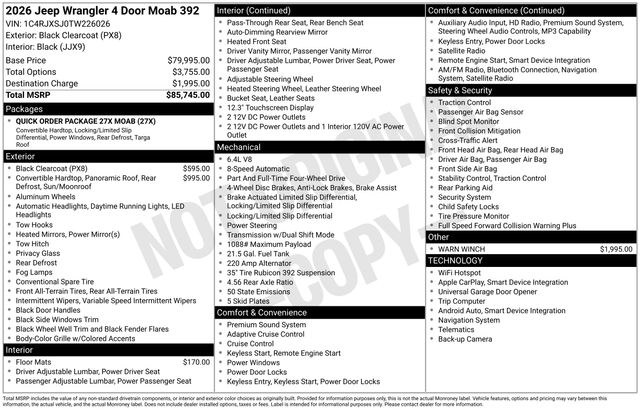 2026 Jeep Wrangler 4-Door Moab 392's photo