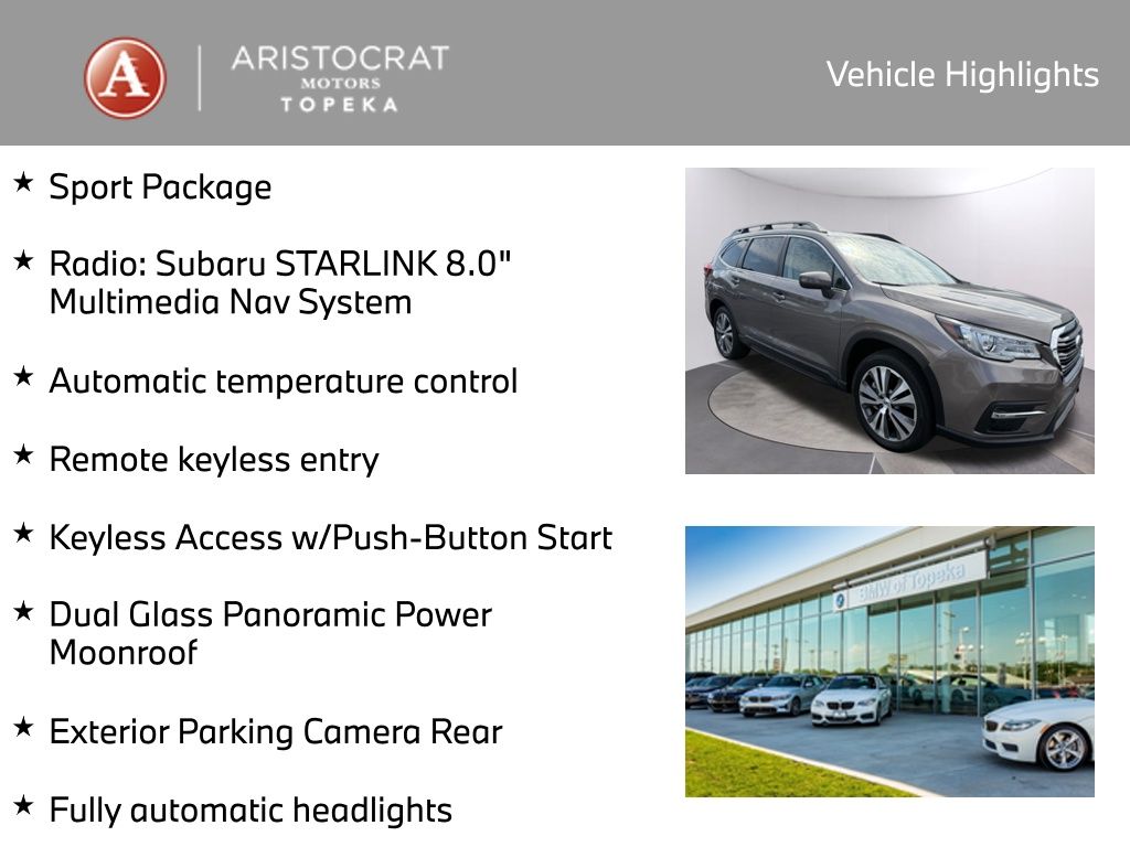 Used 2021 Subaru Ascent Premium with VIN 4S4WMAED3M3445025 for sale in Kansas City