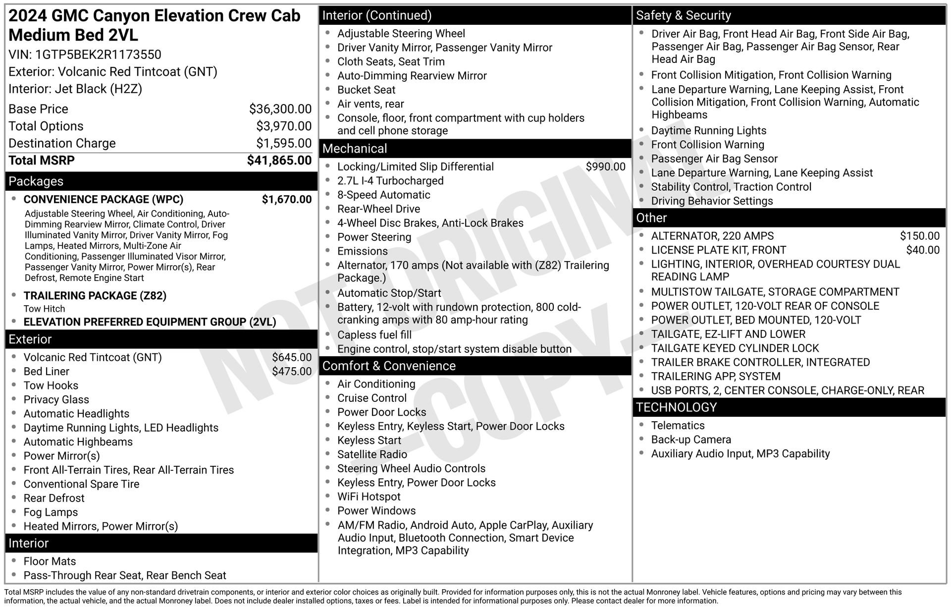 2024 GMC Canyon Elevation's photo