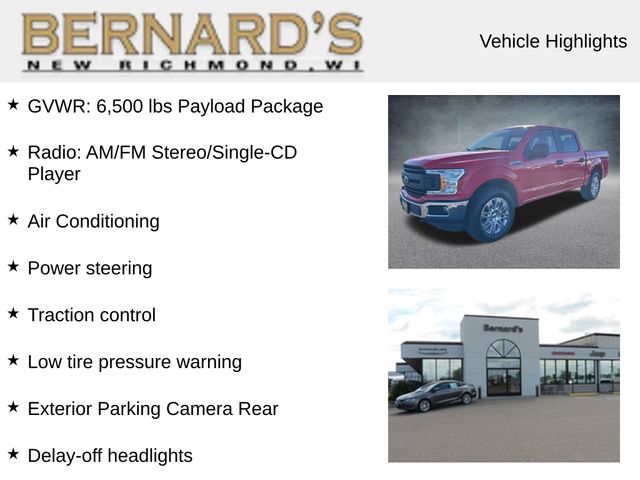 Used 2018 Ford F-150 XL with VIN 1FTEW1EB3JKC16399 for sale in New Richmond, WI