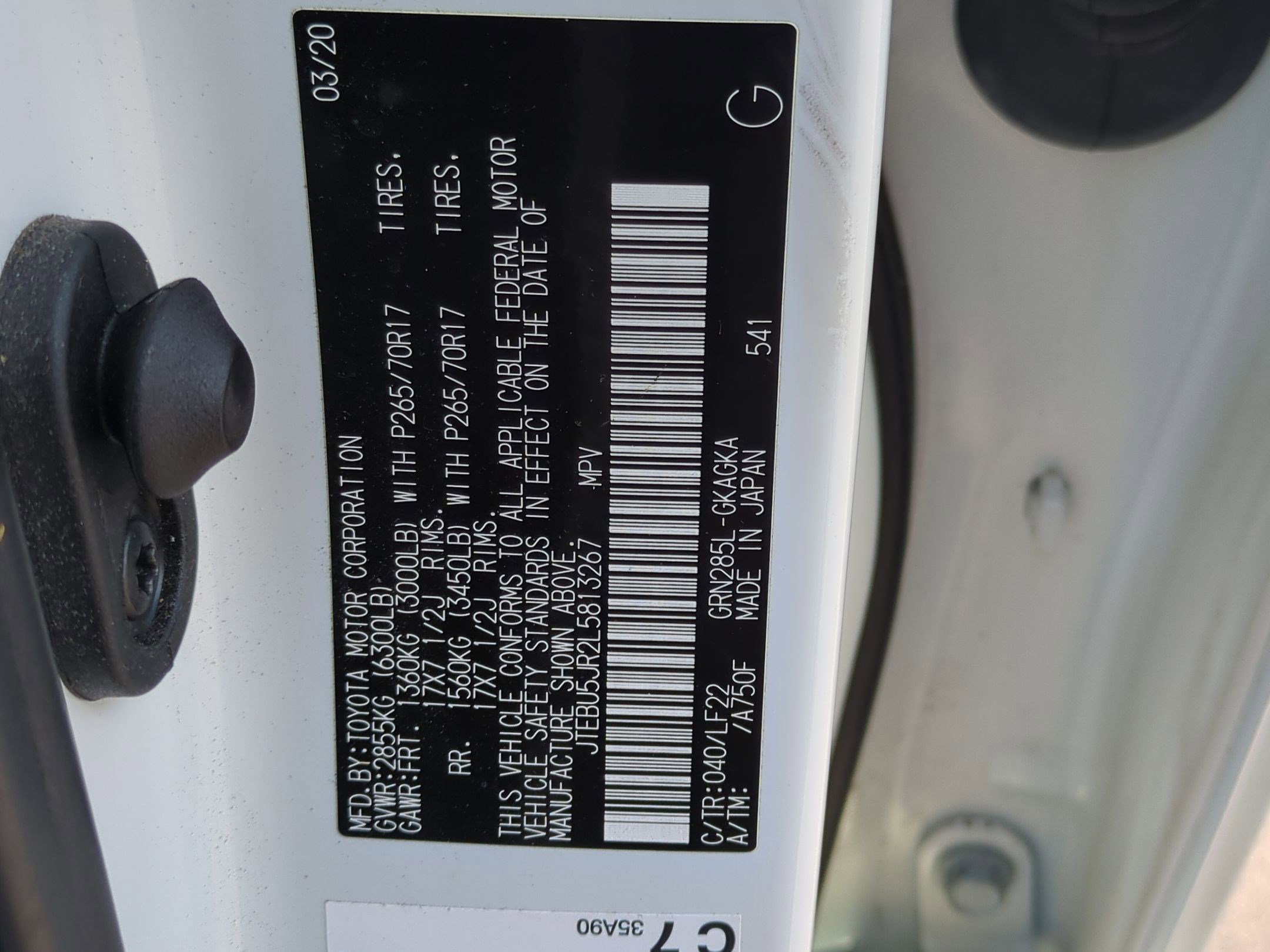 2020 Toyota 4Runner Base photo 30