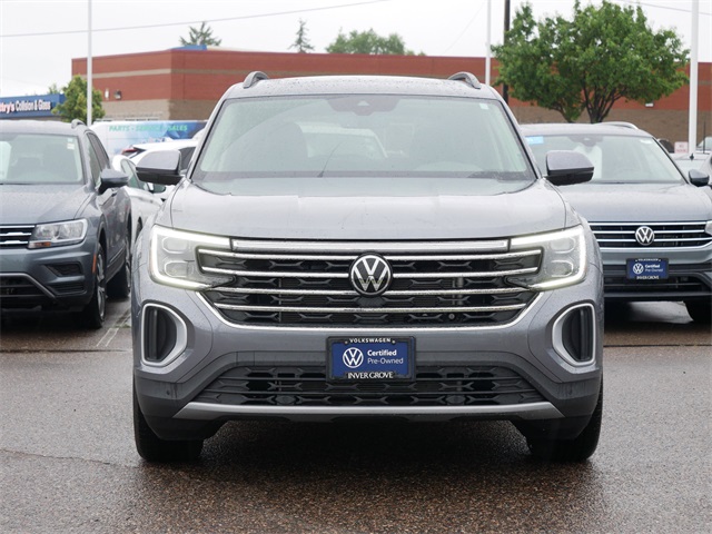 Certified 2025 Volkswagen Atlas SE w/Tech with VIN 1V2KR2CA8SC500874 for sale in Inver Grove Heights, Minnesota