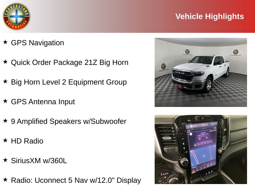Used 2025 RAM Ram 1500 Pickup Big Horn/Lone Star with VIN 1C6SRFFP7SN561993 for sale in Elk River, Minnesota