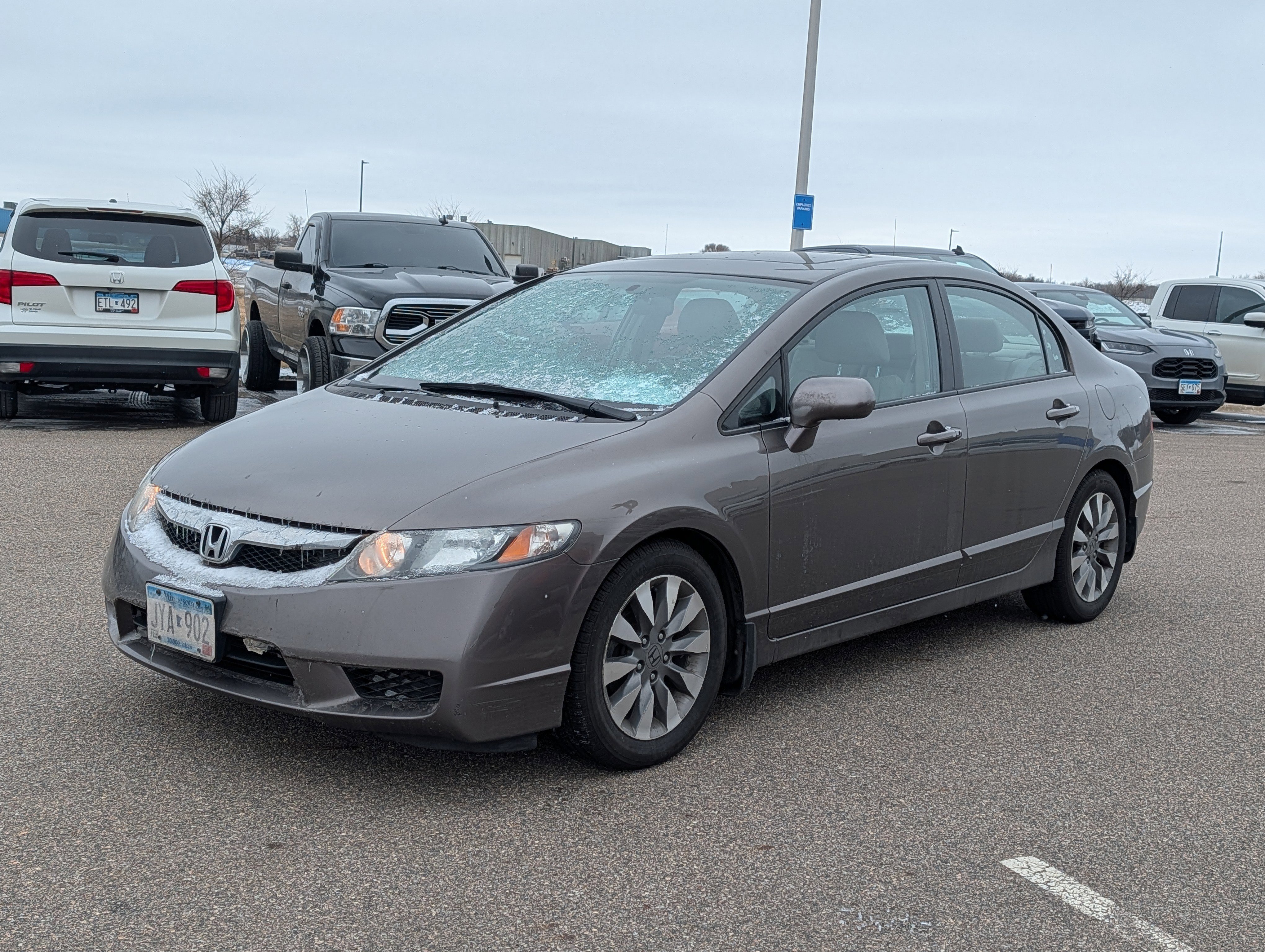 Used 2010 Honda Civic EX-L with VIN 19XFA1F96AE018983 for sale in Waite Park, Minnesota