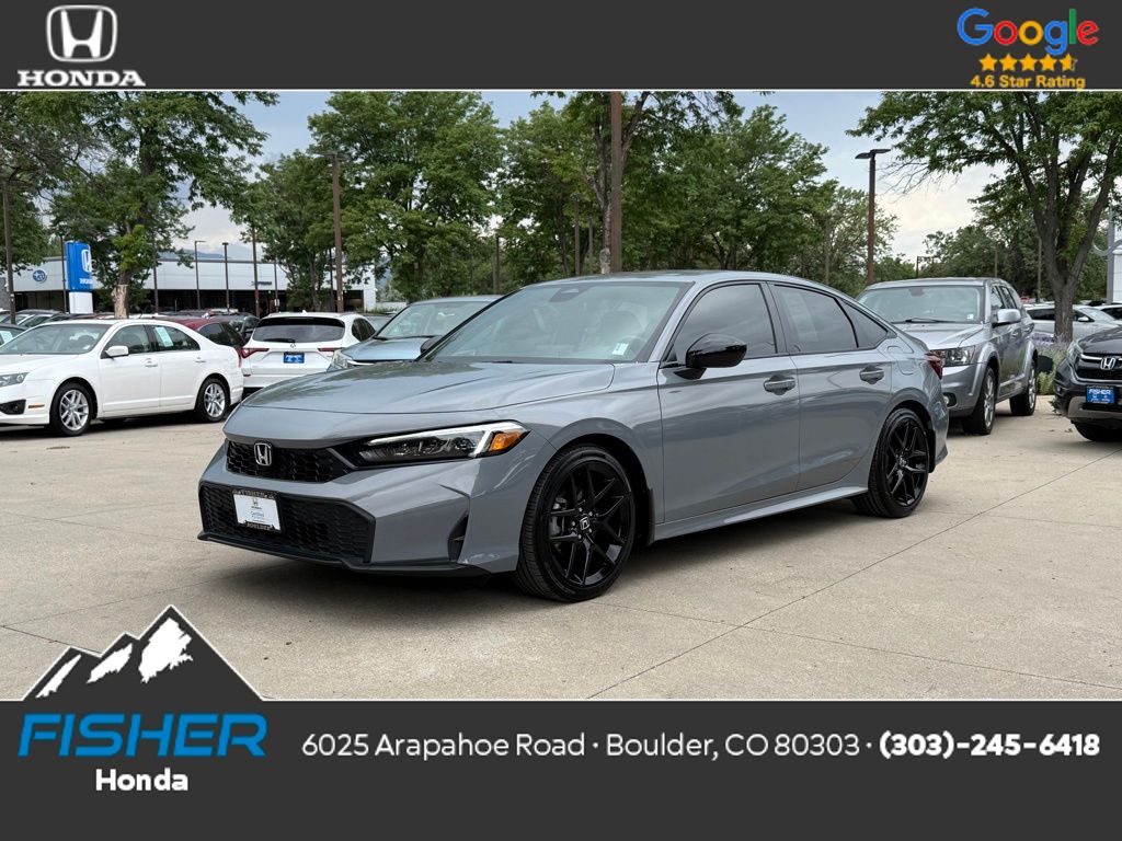 Certified Used 2025 Urban Gray Pearl Honda 4D SPORT image 1