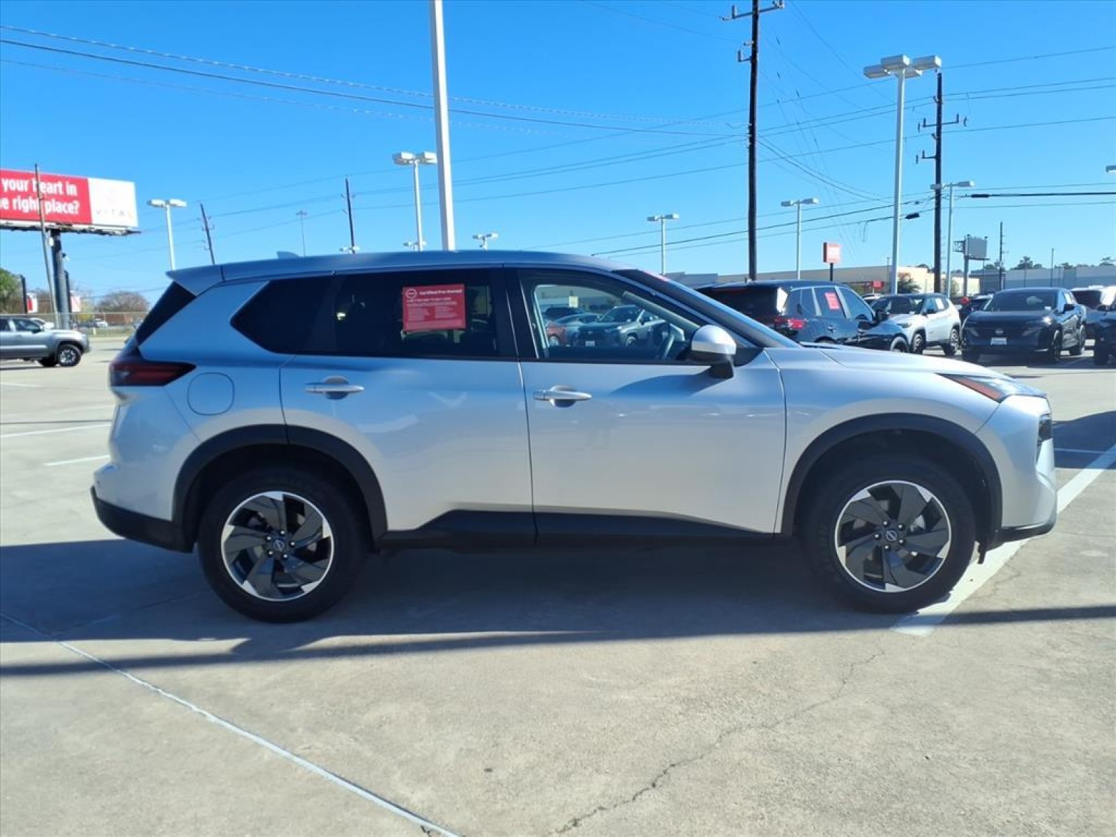 2024 Nissan Rogue SV Silver at Robbins Nissan