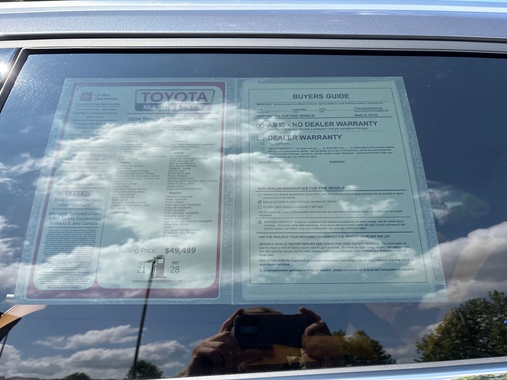 2024 Toyota Highlander Platinum photo 30