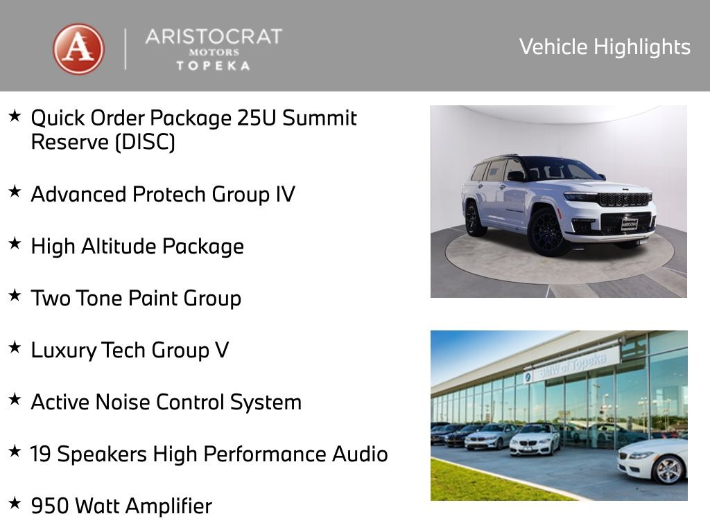 Used 2024 Jeep Grand Cherokee L Summit Reserve with VIN 1C4RJKET1R8517941 for sale in Kansas City