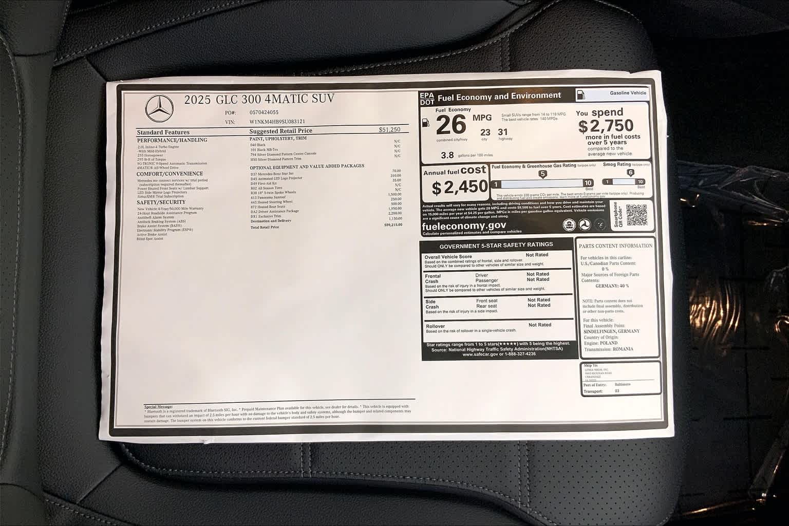 2025 Mercedes Benz GLC 300 4MATIC photo 25