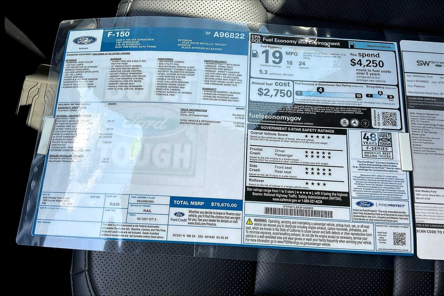 2025 Ford F-150 Platinum photo 18
