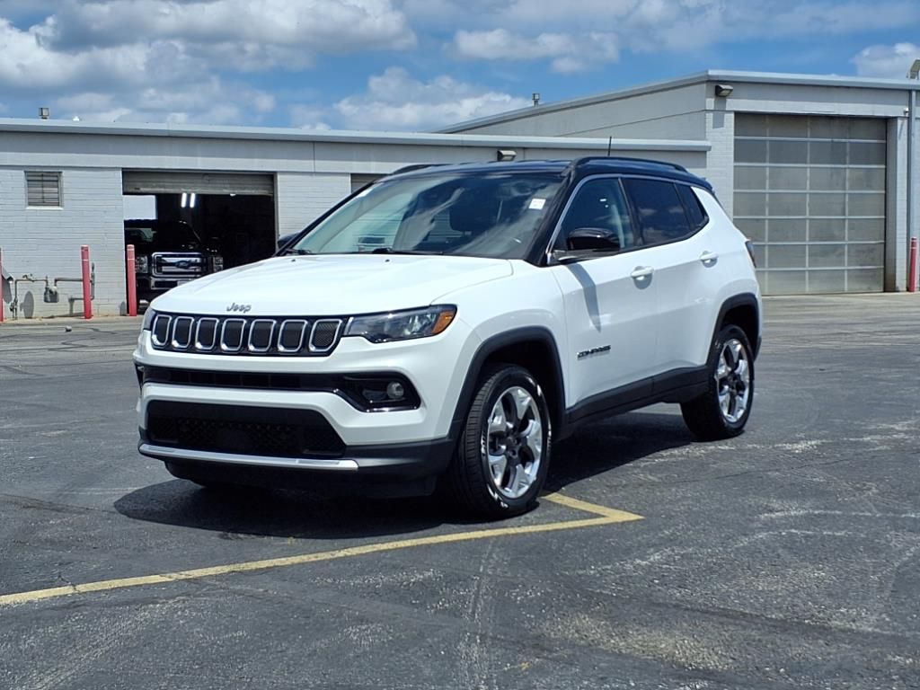 Used 2022 Jeep Compass Limited with VIN 3C4NJDCB2NT127544 for sale in Kansas City