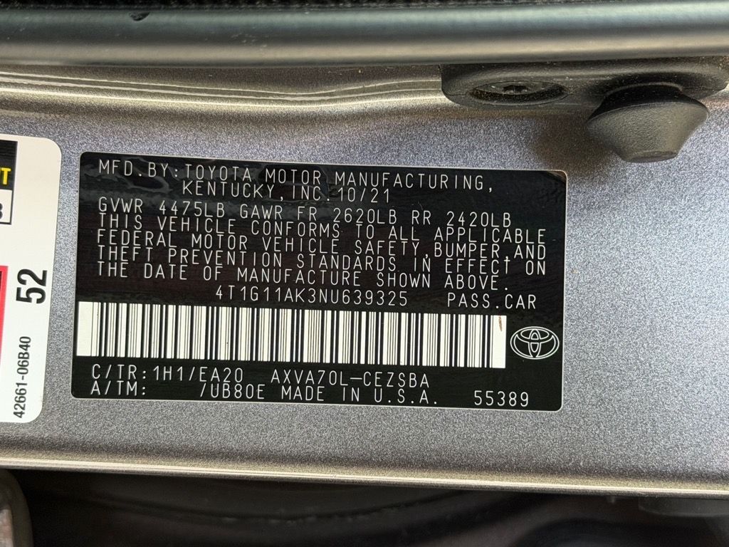 2022 Toyota Camry SE photo 30