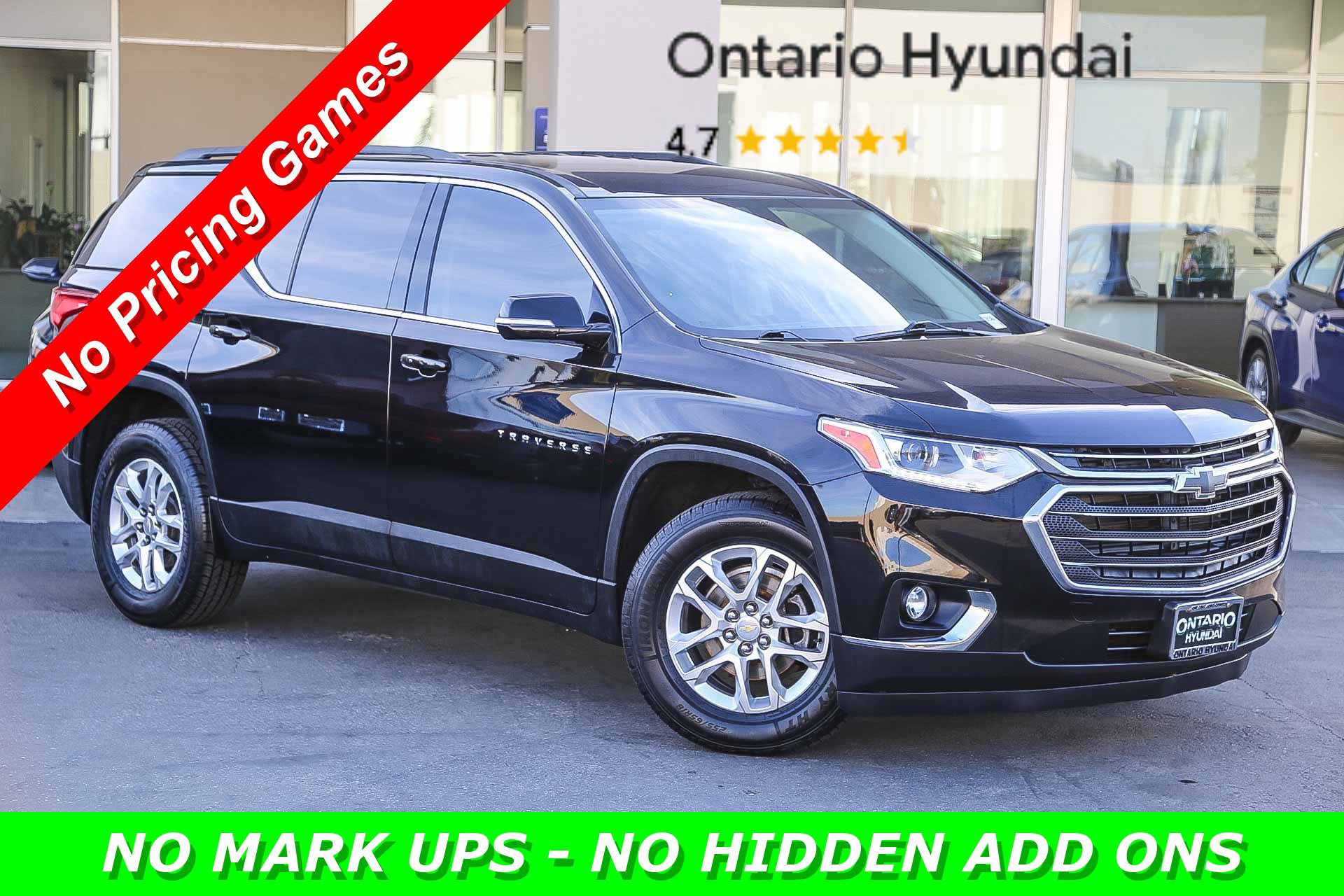 Used 2019 Chevrolet Traverse 1LT with VIN 1GNERGKW3KJ119476 for sale in Ontario, CA