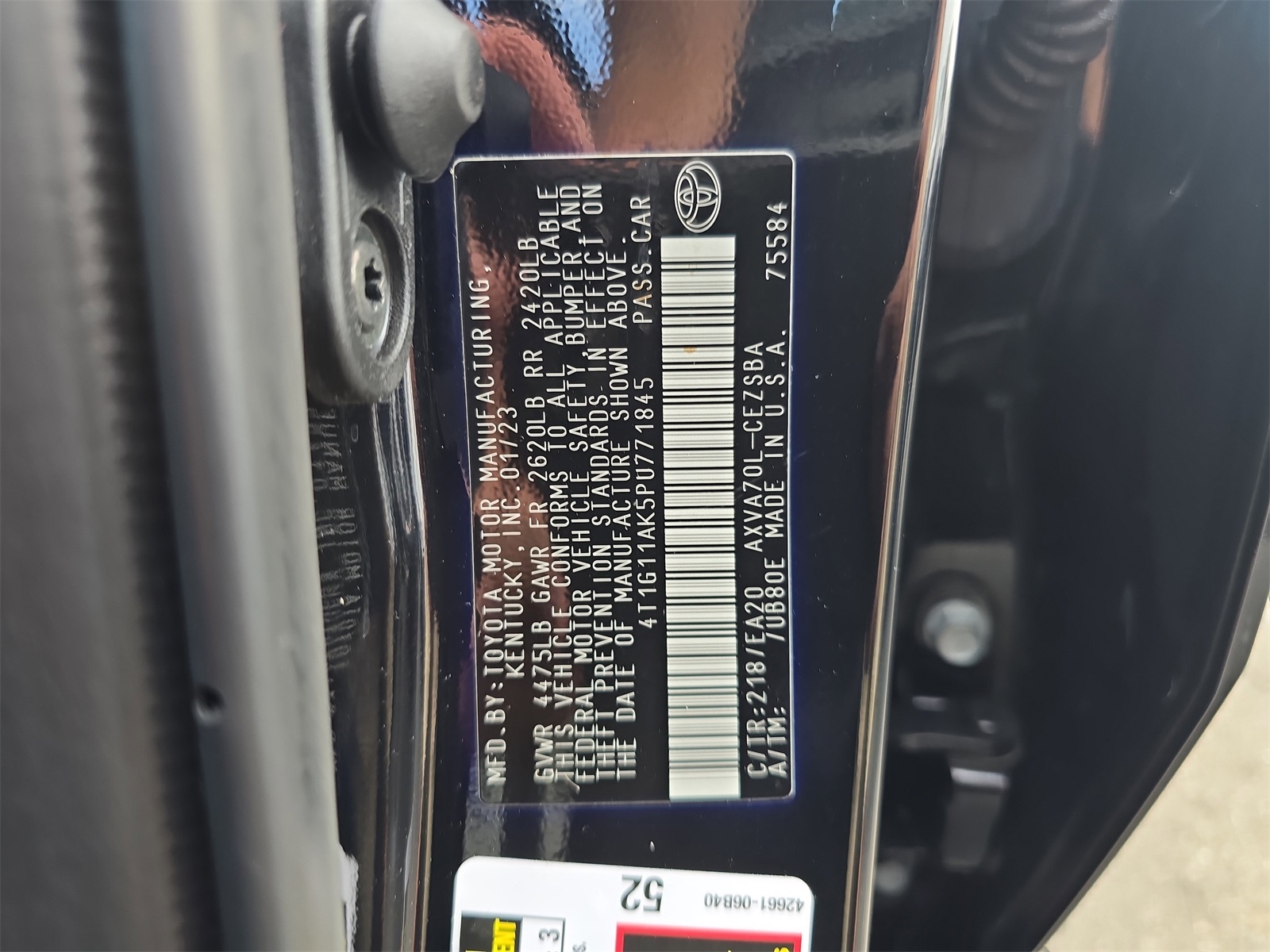 2023 Toyota Camry SE photo 27