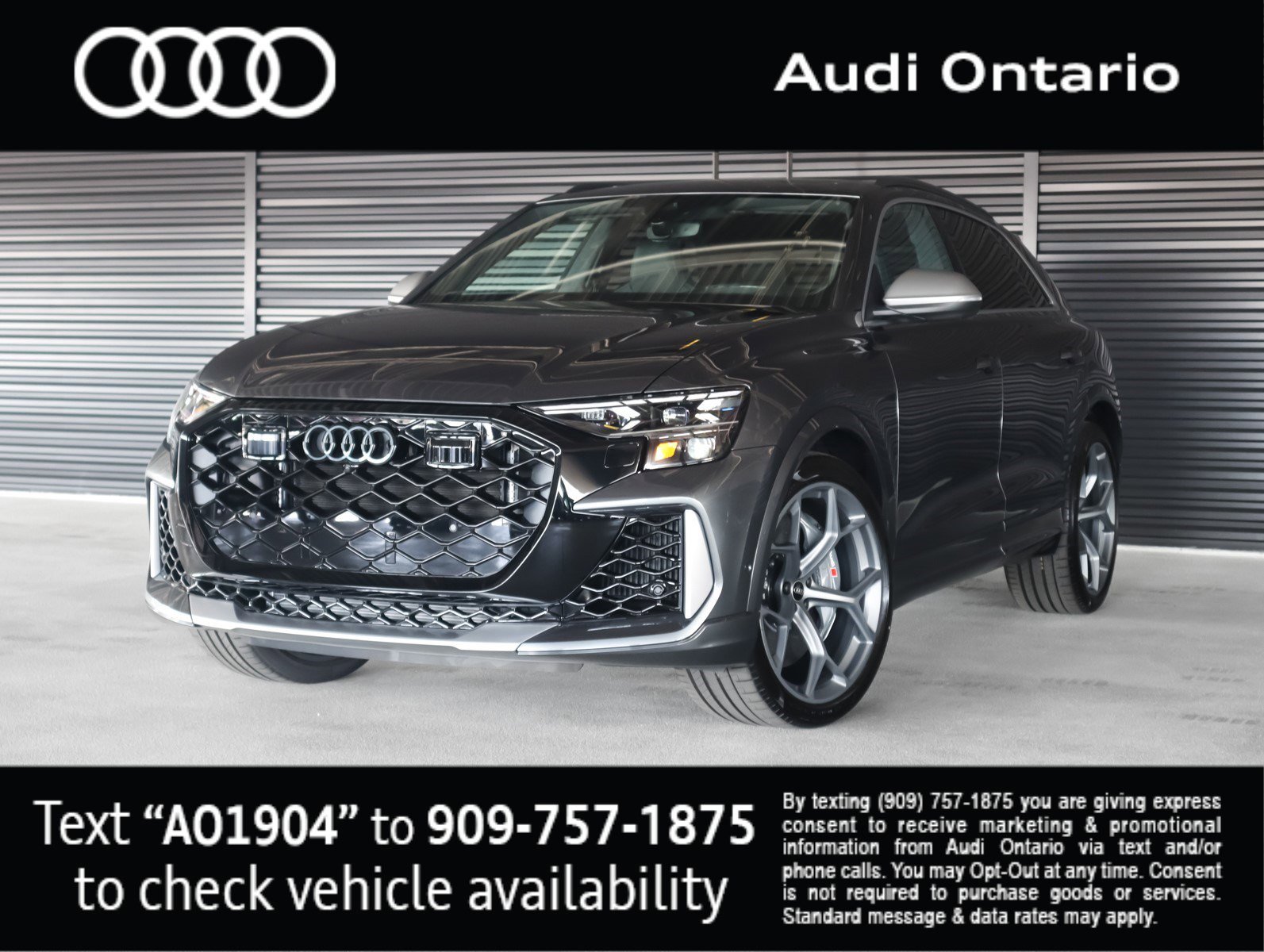 New 2025 Daytona Gray Pearl Effect Audi performance image 1