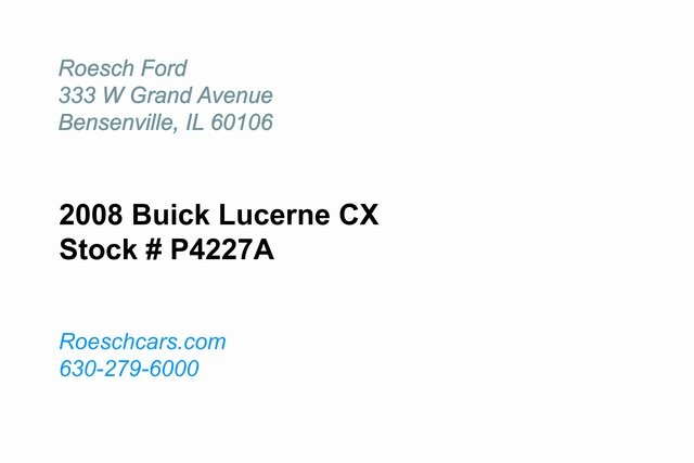 Used 2008 Buick Lucerne CX with VIN 1G4HP572X8U182373 for sale in Bensenville, IL