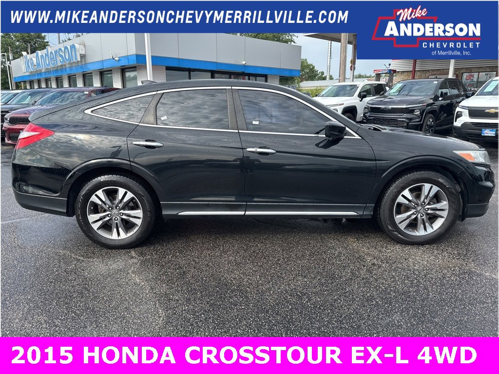 Used 2015 Honda Crosstour EX-L V-6 with VIN 5J6TF2H57FL003339 for sale in Merrillville, IN