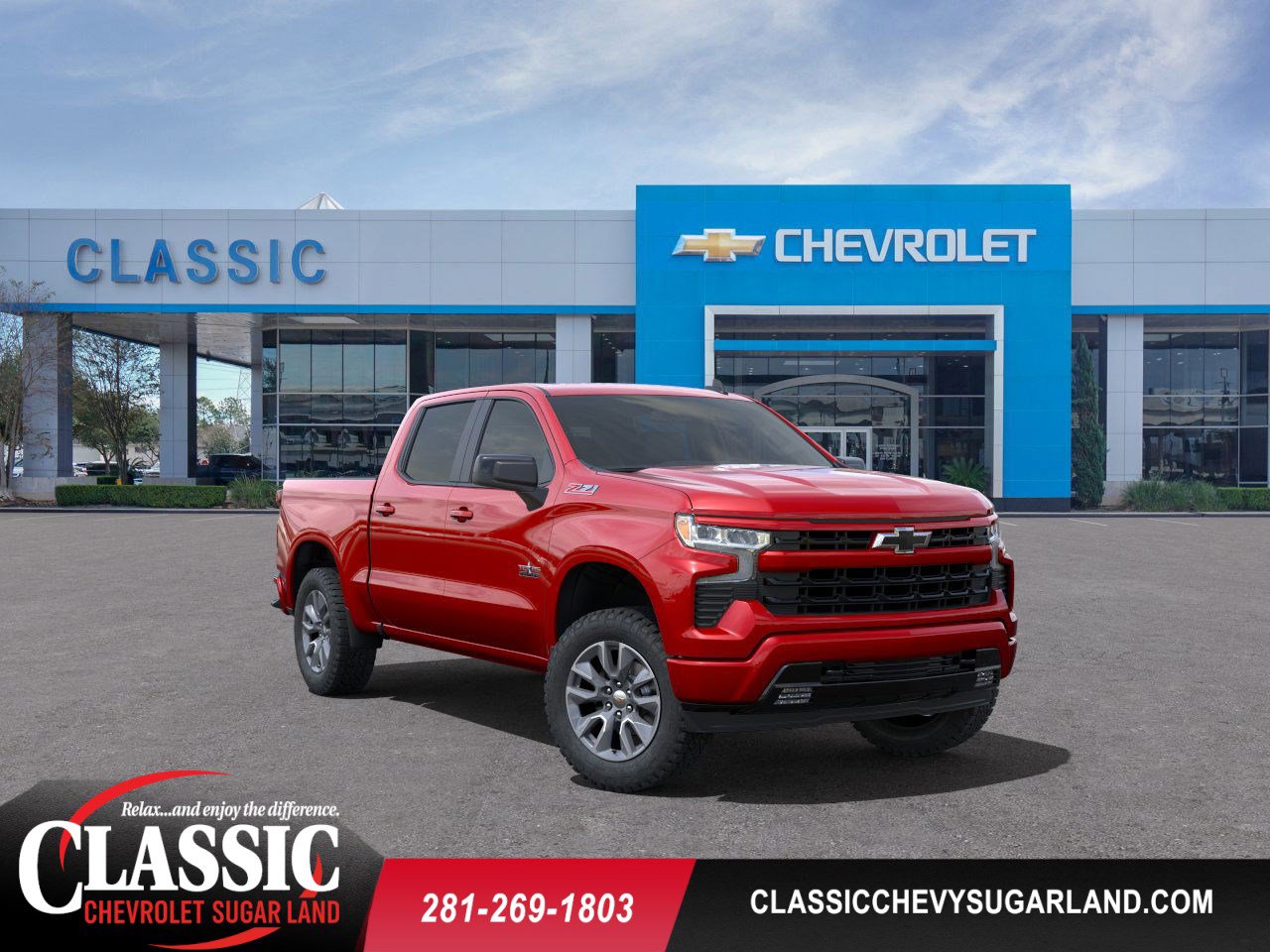 2025 Chevrolet Silverado 1500 RST Red at Classic Elite Chevrolet Sugar Land
