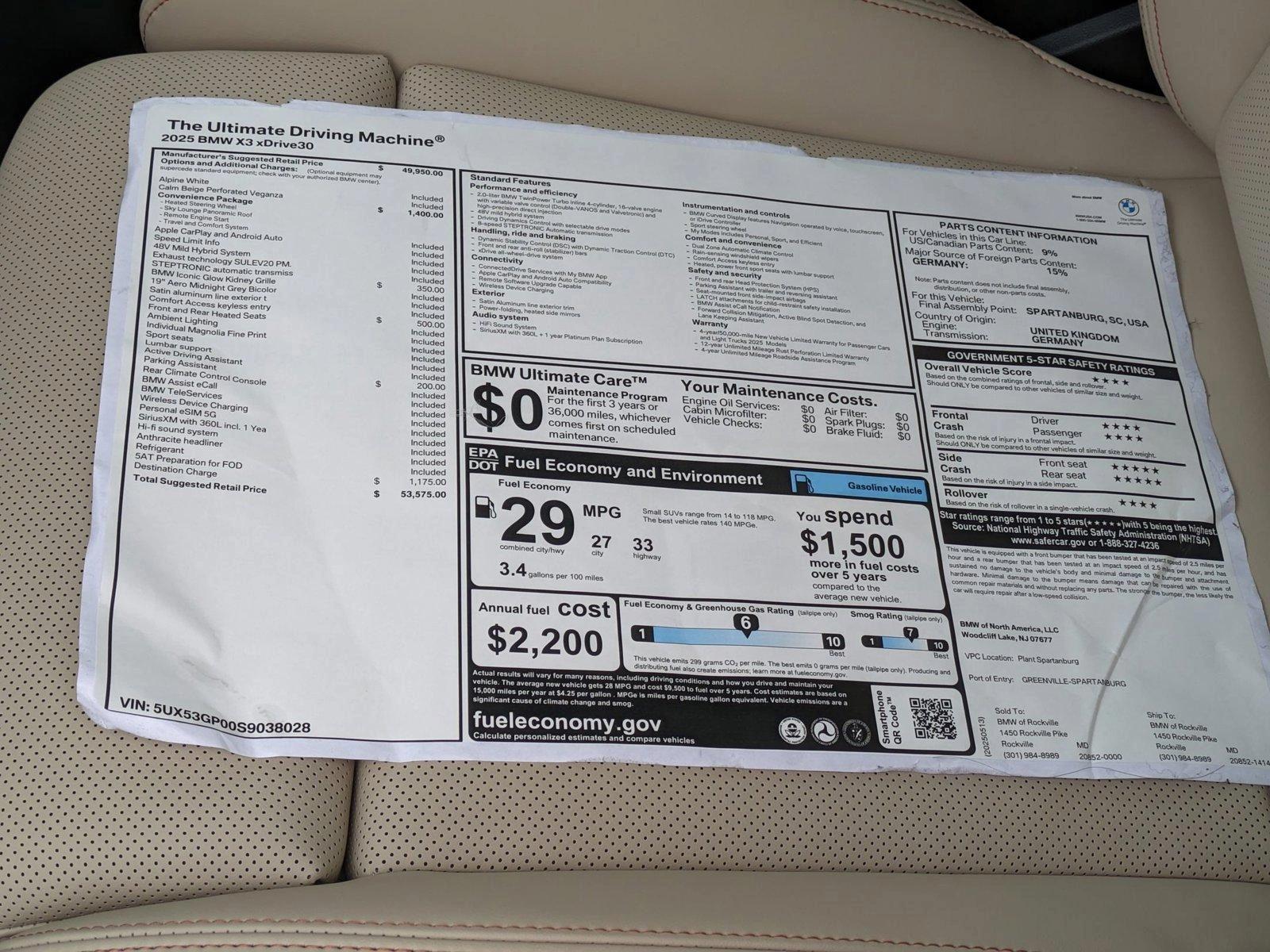 2025 Bmw X3 30x Drive photo 12