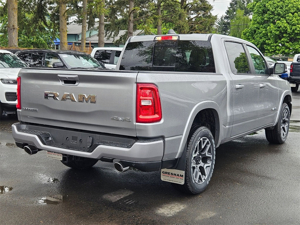New 2025 Billet Silver Metallic Clear-Coat Exterior Paint RAM Laramie image 7