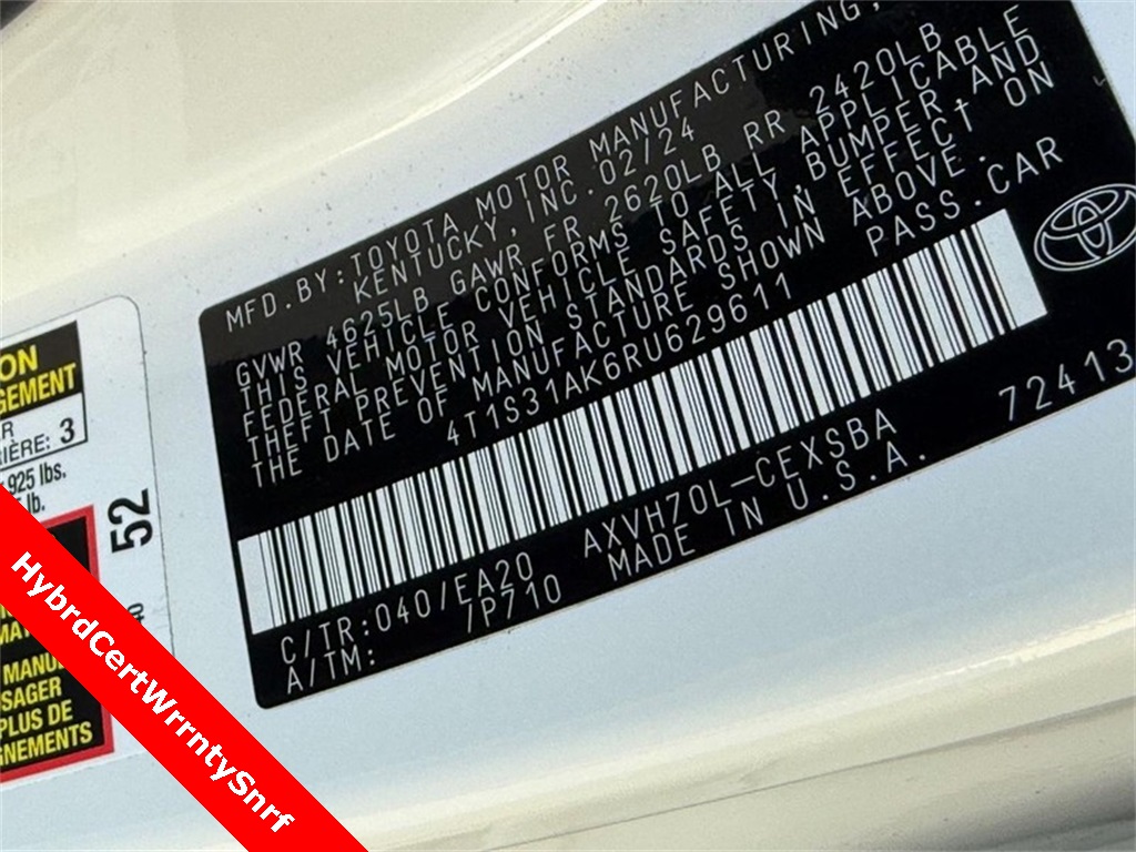 2024 Toyota Camry Hybrid SE photo 29