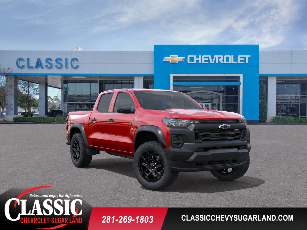 2026 Chevrolet Colorado Trail Boss Red at Classic Elite Chevrolet Sugar Land