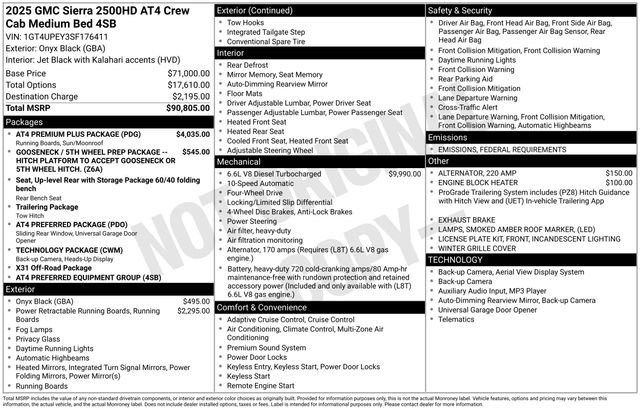 2025 GMC Sierra 2500HD AT4