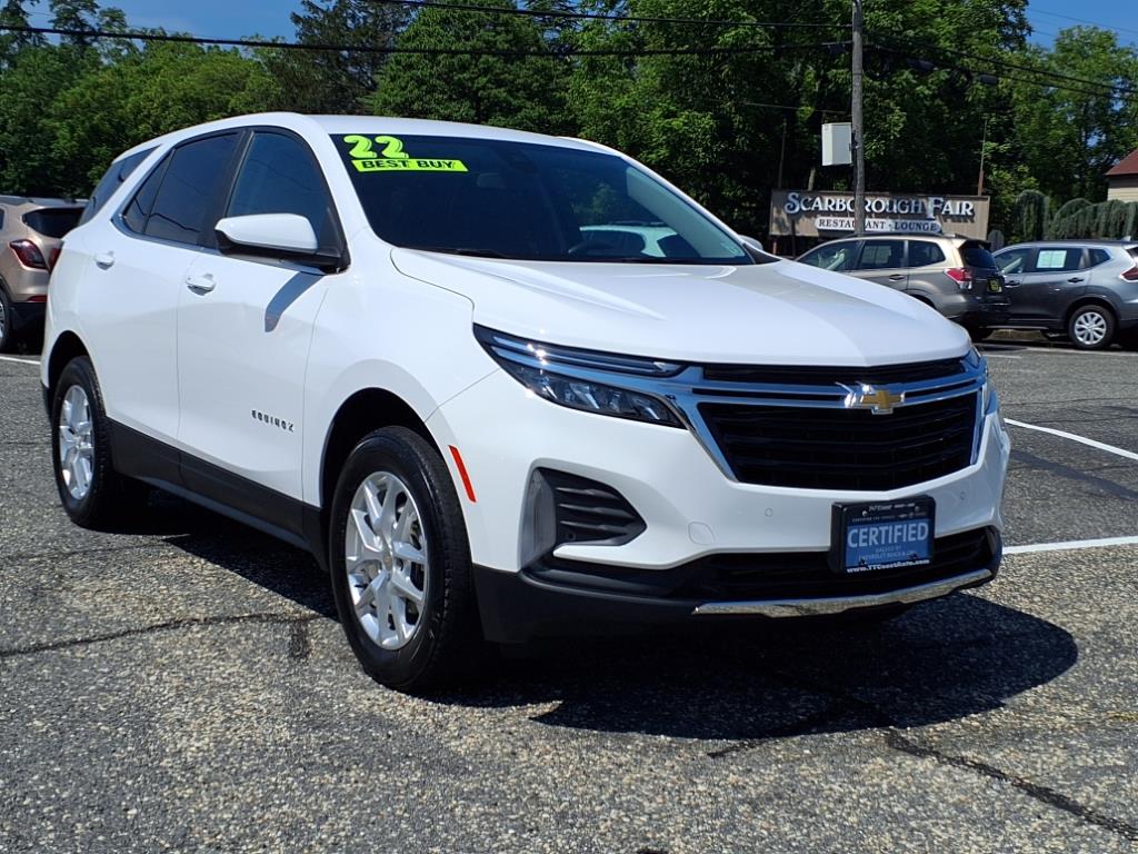 Certified 2022 Chevrolet Equinox LT with VIN 3GNAXUEV9NL173609 for sale in Manasquan, NJ