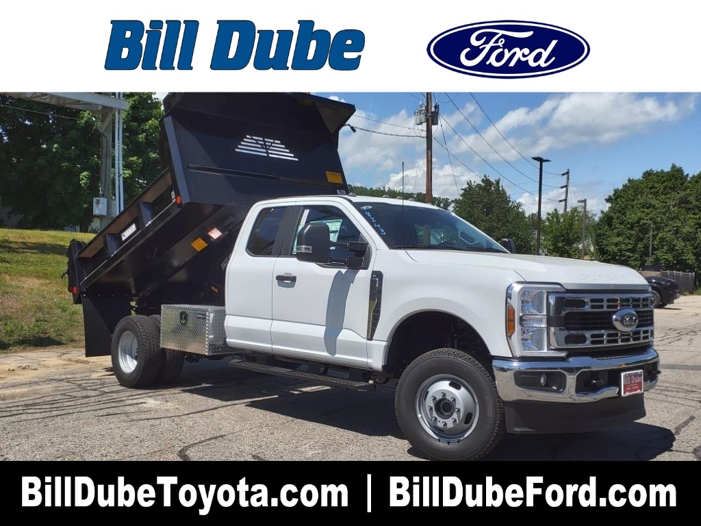 New 2024 Oxford White Ford XL Dump Truck image 1
