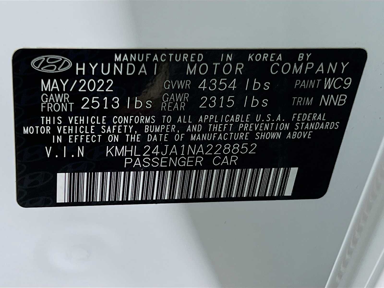 2022 Hyundai Sonata SE photo 30
