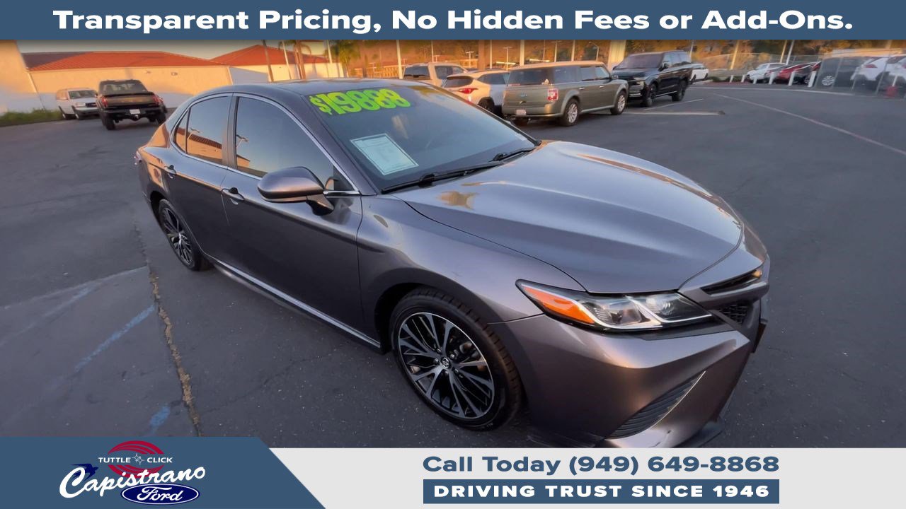 Used 2020 Toyota Camry SE with VIN 4T1G11AK1LU924134 for sale in San Juan Capistrano, CA