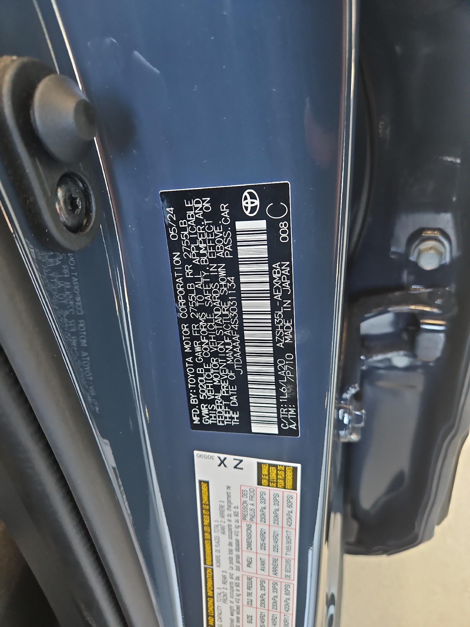 Used 2025 Storm Cloud Toyota Limited image 43