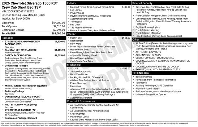 2026 Chevrolet Silverado 1500 RST's photo