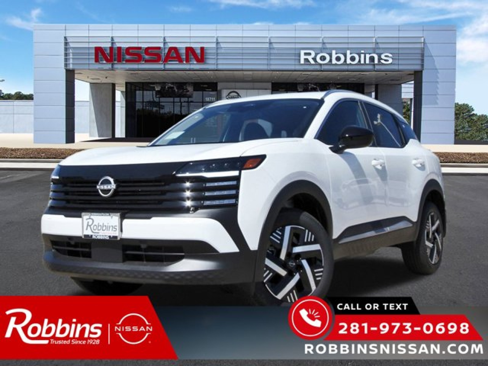 2026 Nissan Kicks SV White at Robbins Nissan