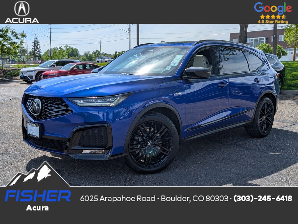 Certified Used 2025 Apex Blue Pearl Acura SH-AWD A-SPEC ADV image 1
