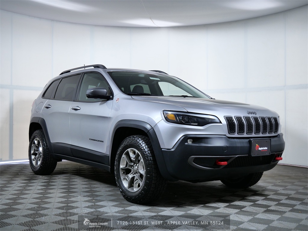 Used 2019 Jeep Cherokee Trailhawk with VIN 1C4PJMBXXKD298842 for sale in Apple Valley, Minnesota