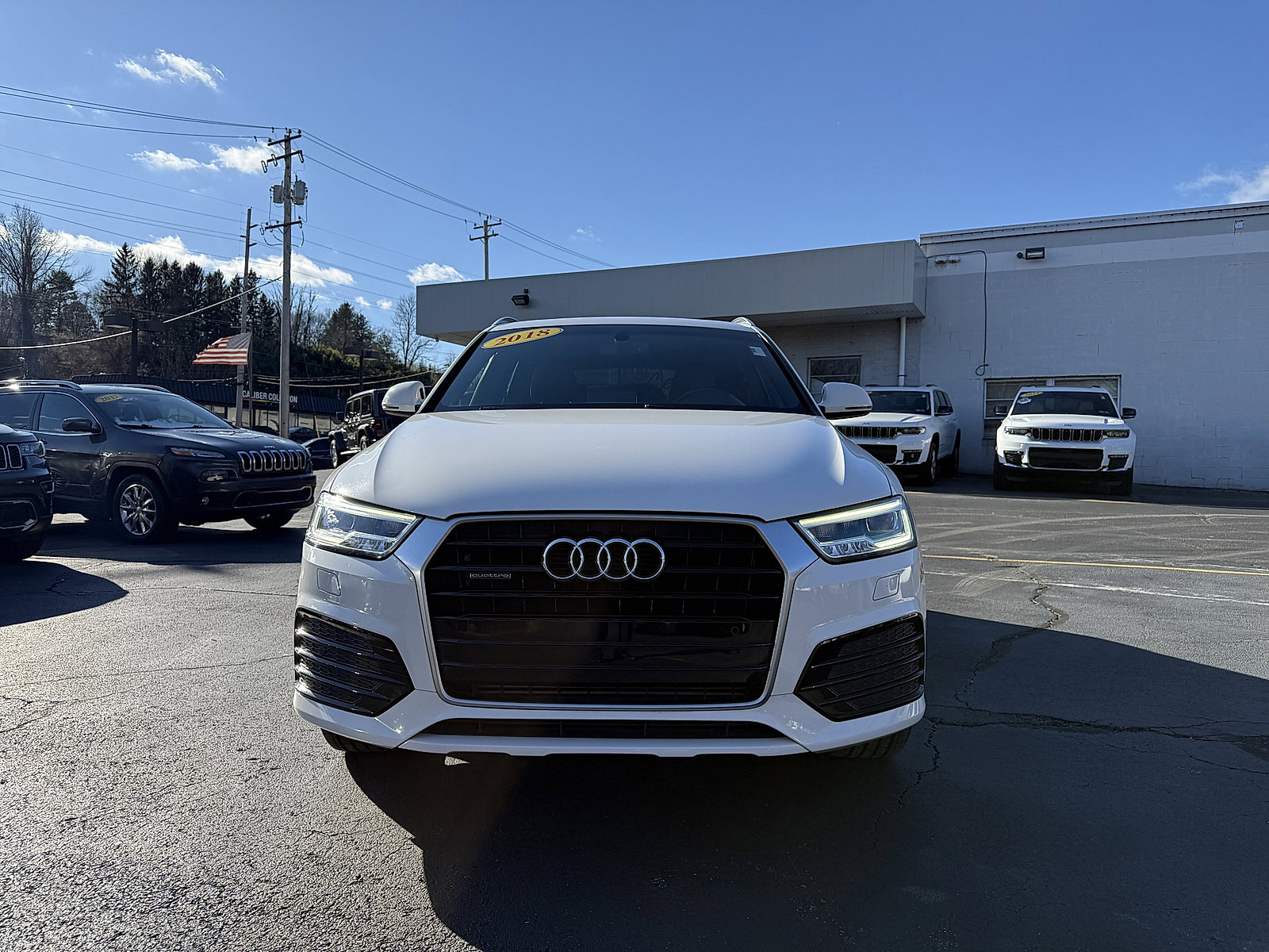 Used 2018 Audi Q3 Premium Plus with VIN WA1JCCFS8JR010367 for sale in Newtown Square, PA