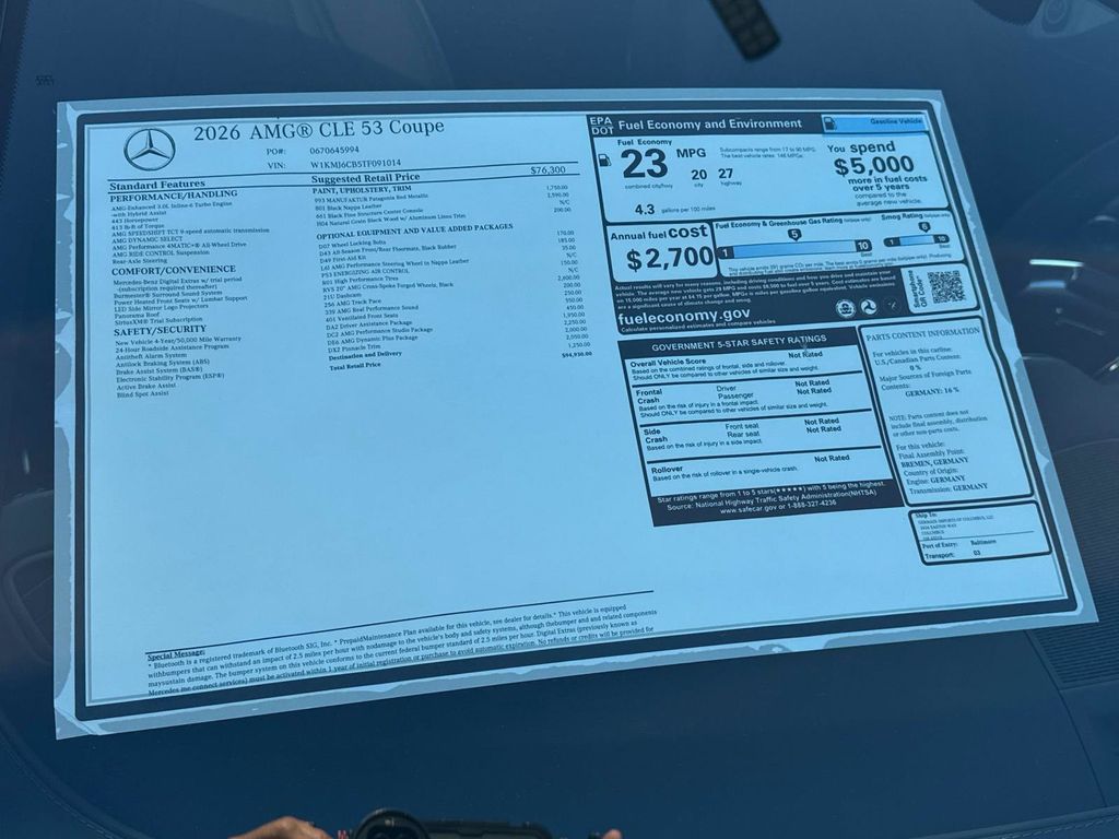 2026 Mercedes Benz CLE AMG 53 4MATIC photo 6